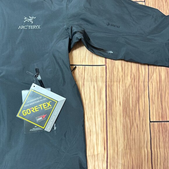 Men's Arcteryx Black Casual Waterproof Breathable Hooded Hard Shell Jacket L - Picture 3 of 7